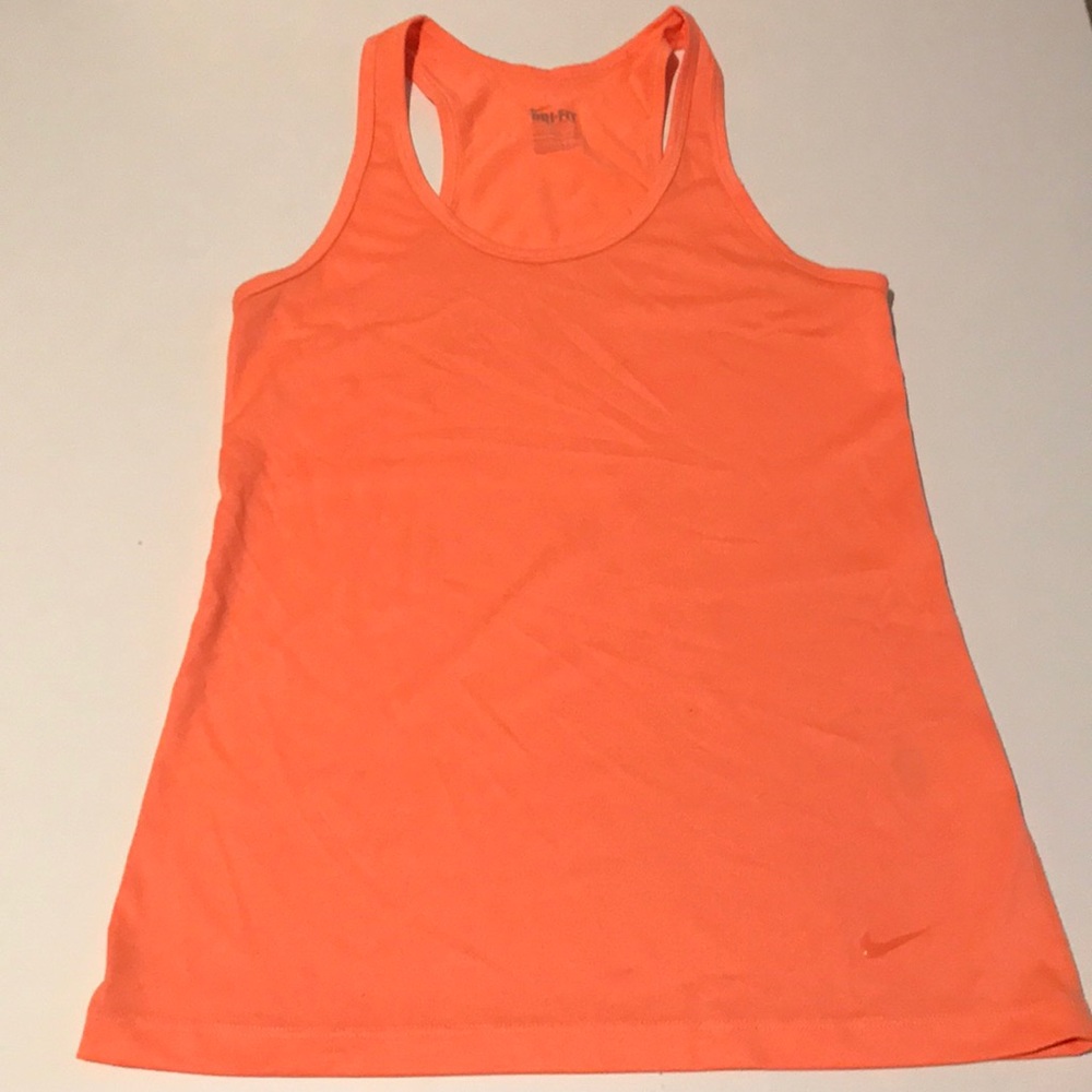 Nike DriFit Orange neon tank top Size S